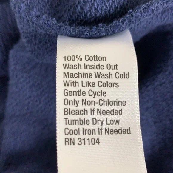 Crown & Ivy 3/4 Raw Edge Ellie Sweeper Top Navy M - Picture 13 of 13